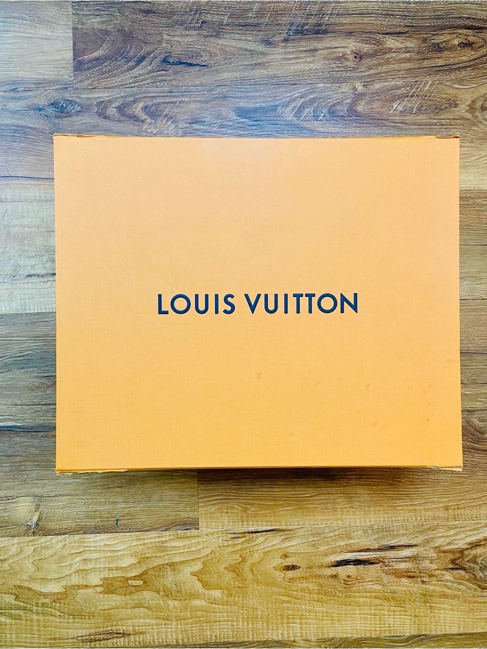 Large Louis Vuitton Orange Signature Box for gift or storage